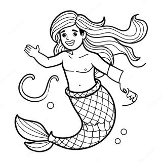 Merman Coloring Page 27494-21723