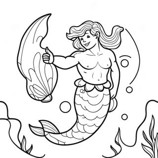 Merman Coloring Page 27494-21724