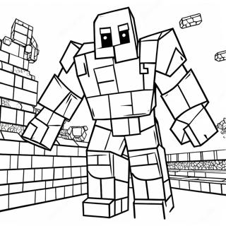 Iron Golem Minecraft Coloring Page 27514-58771