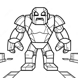 Iron Golem Minecraft Coloring Page 27514-58772