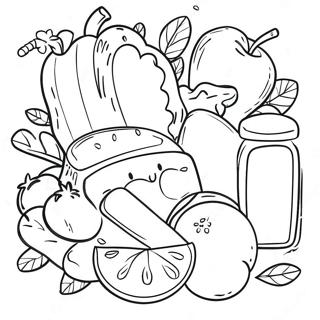 Healthy Food Coloring Page 2751-2191