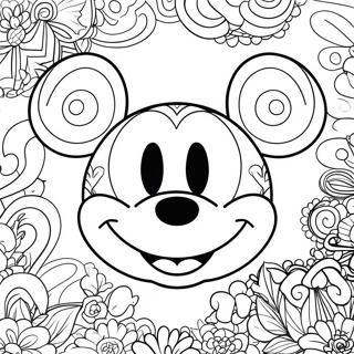 Pagini De Colorat Cu Fața Lui Mickey Mouse 27524-21735