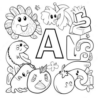 Alphabet Lore A To Z Coloring Page 27544-21755