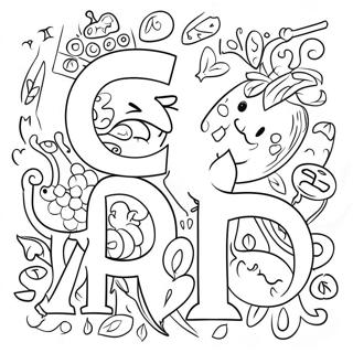 Colorful Alphabet Lore Characters Coloring Page 27545-21759