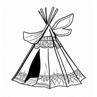 Teepee Coloring Pages