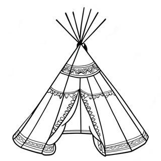 Pagini De Colorat Cu Teepee 27554-21764