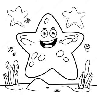 Pagini De Colorat Amuzante Cu Patrick Star Subacvatic 27625-21840