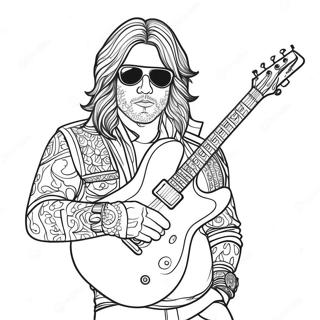 Rockstar Coloring Pages