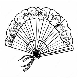 Fan Coloring Pages