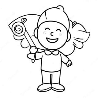 Fan Coloring Pages