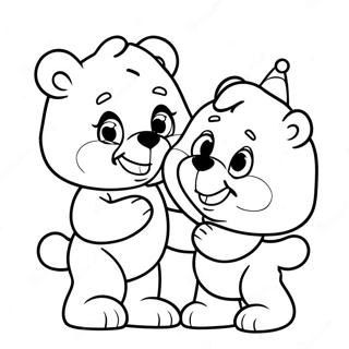 1980's Care Bears Coloring Pages