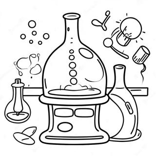 Science Lab Coloring Pages