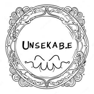 Unspeakable Logo Coloring Page 2780-2218