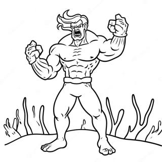 Unspeakable Character In Action Coloring Page 2781-2216