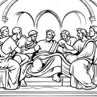 Sistine Chapel Coloring Page 27824-21984