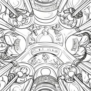 Vibrant Sistine Chapel Ceiling Coloring Page 27825-21987