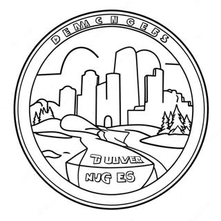 Denver Nuggets Logo Coloring Page 27844-22013