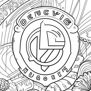 Denver Nuggets Logo Coloring Page 27844-22015