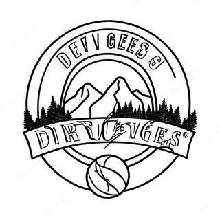 Denver Nuggets Logo Coloring Page 27844-22016