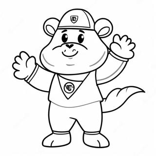 Denver Nuggets Mascot Coloring Page 27845-21989