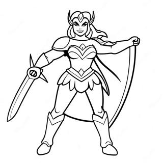 She Ra In Battle Armor Coloring Page 27915-22065