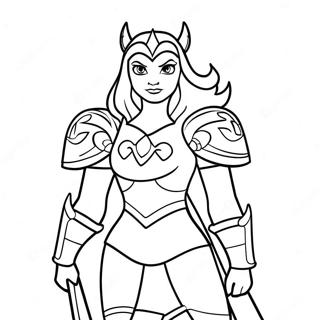 She Ra In Battle Armor Coloring Page 27915-22066