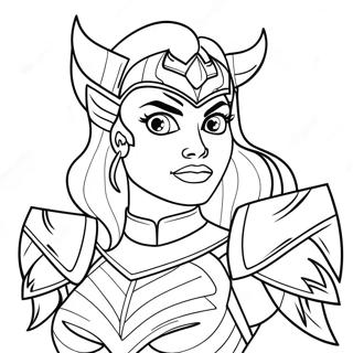 She Ra In Battle Armor Coloring Page 27915-22067