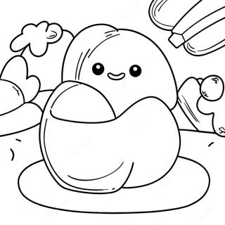 Mochi Coloring Pages