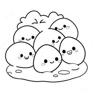 Mochi Coloring Pages