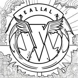 Metallica Logo Coloring Page 28024-22130