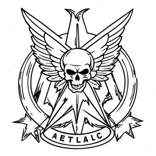 Metallica Logo Coloring Page 28024-22131