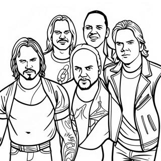 Metallica Band Members Coloring Page 28025-22146