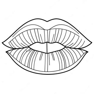 Lip Coloring Pages