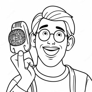 Youtuber Coloring Pages