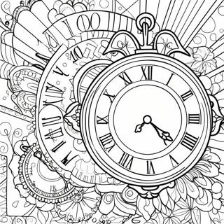 Clock Coloring Pages