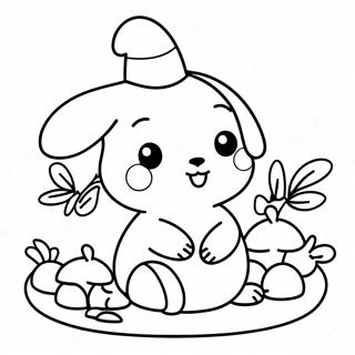 Pompompurin Boyama Sayfaları