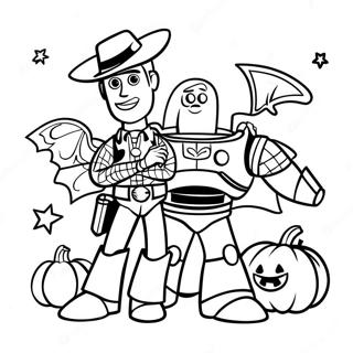 Toy Story Halloween Coloring Page 28124-22234