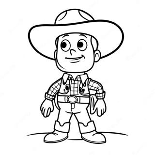 Woody In Spooky Costume Coloring Page 28125-22223