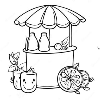 Lemonade Coloring Pages