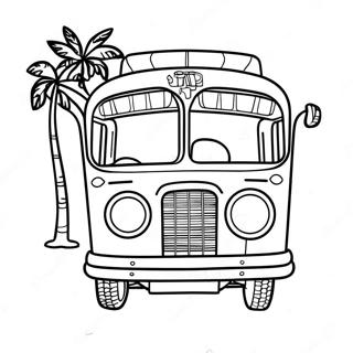 Colorful Jeepney In The Philippines Coloring Page 28215-22290