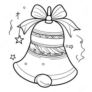 Festive Christmas Bell Coloring Page 28225-58774