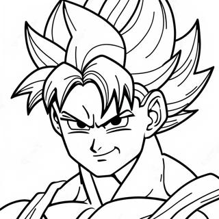 Goku Super Saiyan 4 Coloring Page 28234-58778