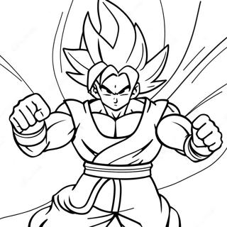 Goku Super Saiyan 4 In Action Coloring Page 28235-22297