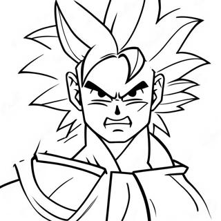 Goku Super Saiyan 4 In Action Coloring Page 28235-22298