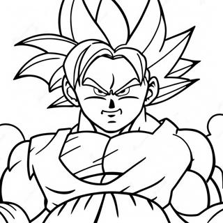 Goku Super Saiyan 4 In Action Coloring Page 28235-22299