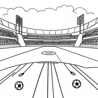 Football Field Coloring Page 28244-22301