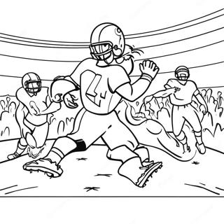 Exciting Football Game Scene Coloring Page 28245-22306