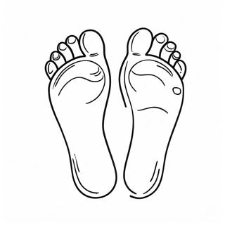 Footprint Coloring Page 28264-22324