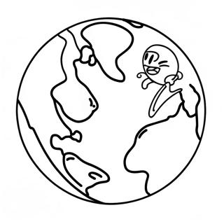 Earth To Luna Coloring Pages