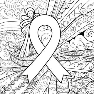 Type 1 Diabetes Awareness Ribbon Coloring Page 28304-22345